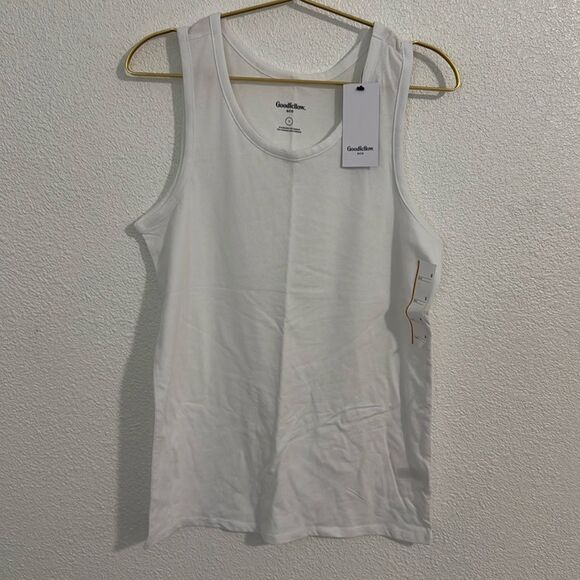 NWT- Goodfellow- men’s white tank size small - Picture 1 of 5